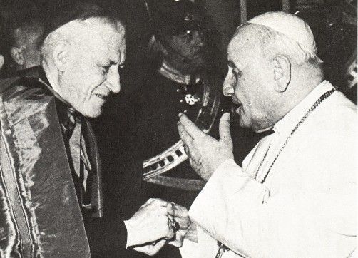 Anti Pope John XXIII with "Cardinal" Richard Cushing of Boston